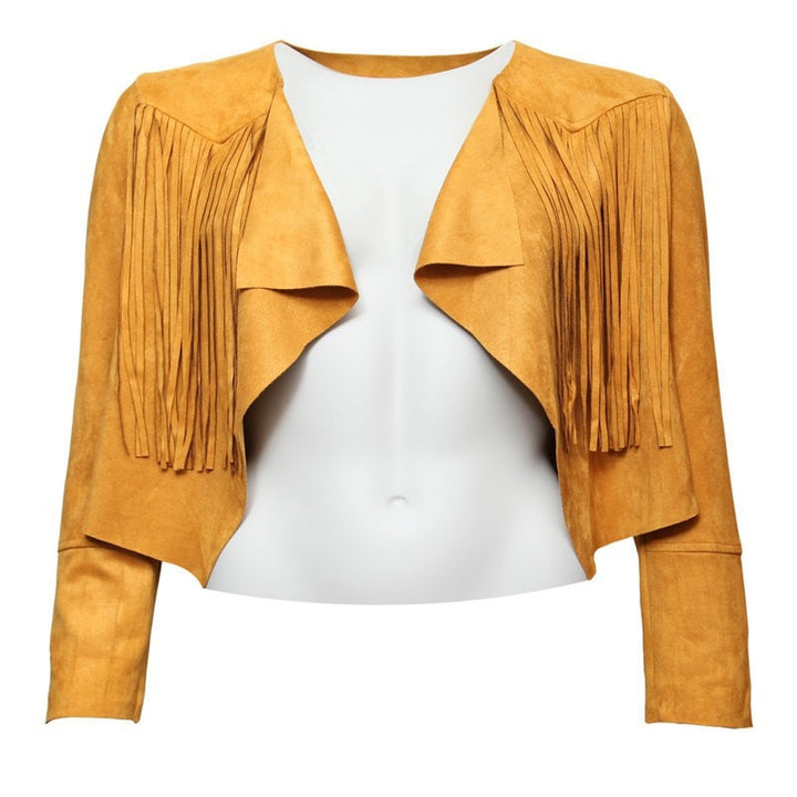 Glamorous Cropped Fringed Jacket