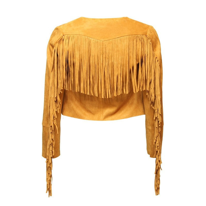 Glamorous Cropped Fringed Jacket