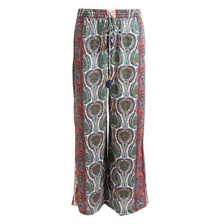 Wide Leg Printed Trousers