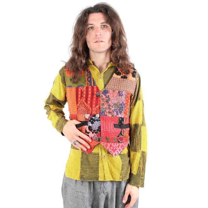 Ultimate Kantha Patchwork Waistcoat