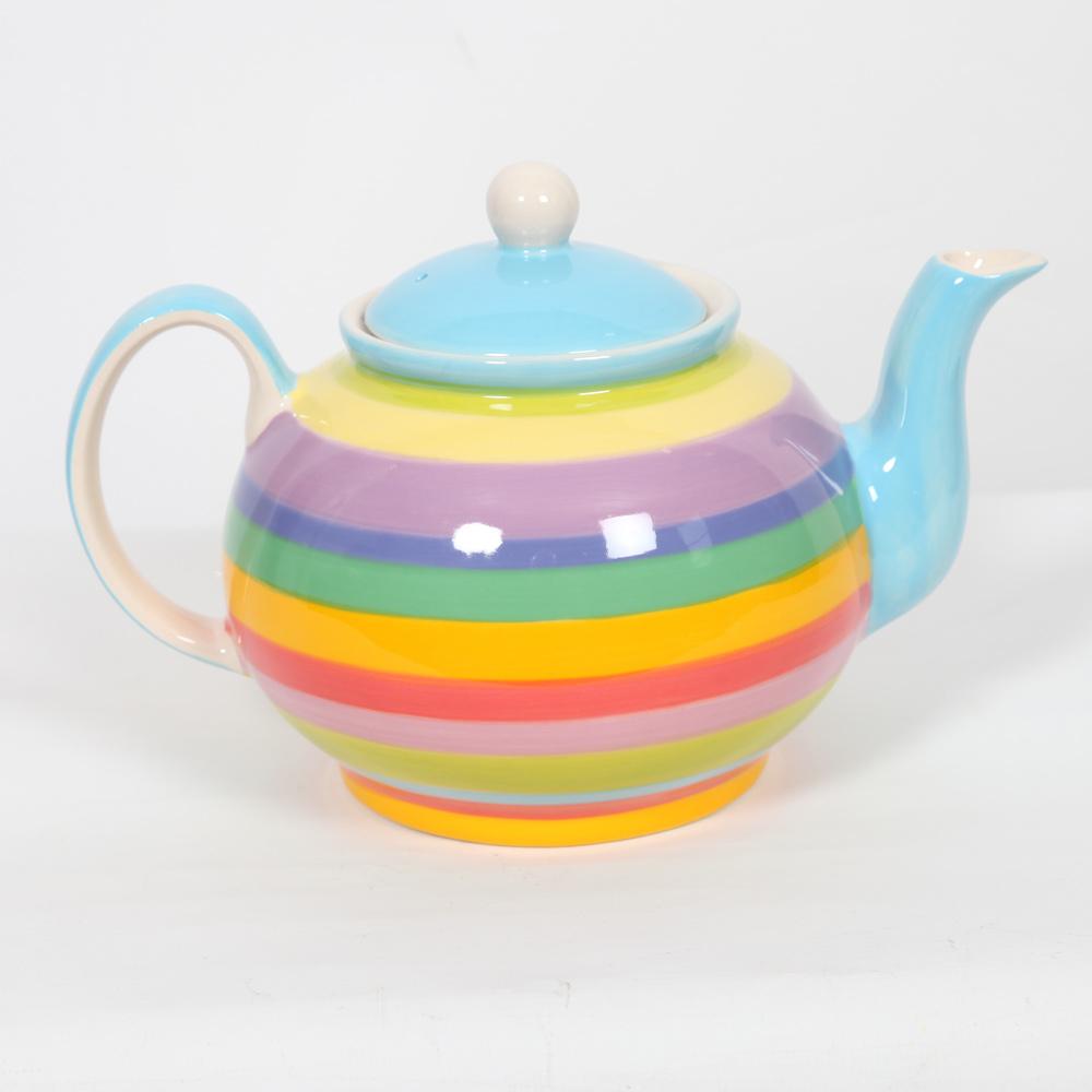 Fair Trade Blue Rainbow Teapot