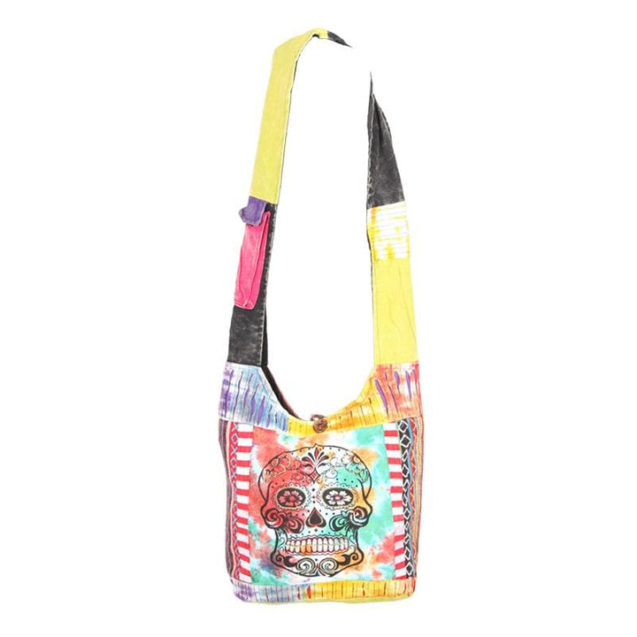 Tie Dye & Print Shoulder Bag..