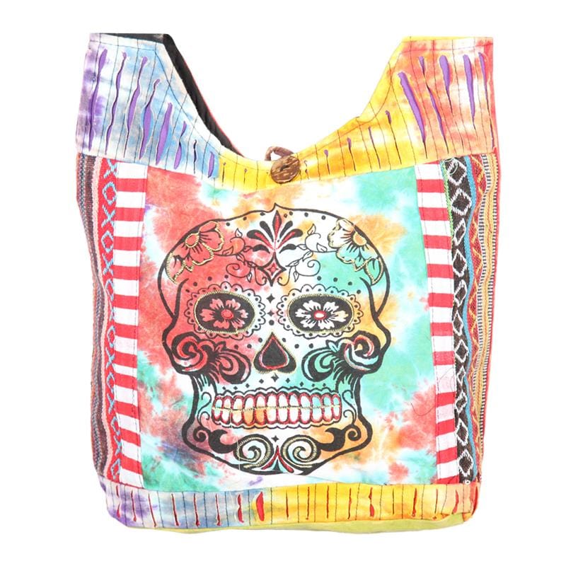 Tie Dye & Print Shoulder Bag..