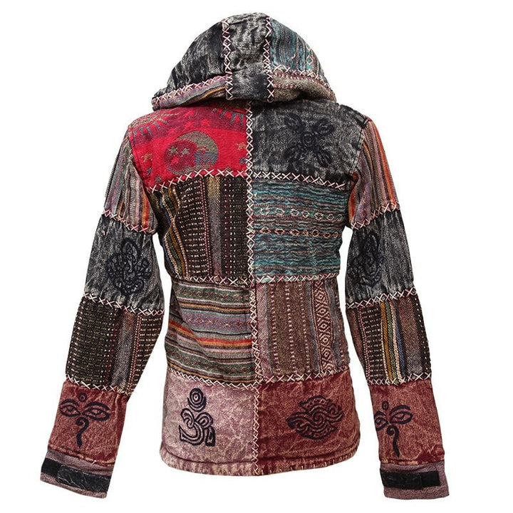 Gheri Patchwork Fleece Lined Jacket