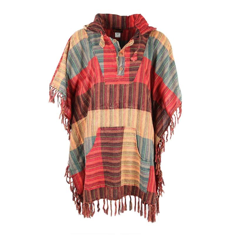 Colour Block Poncho