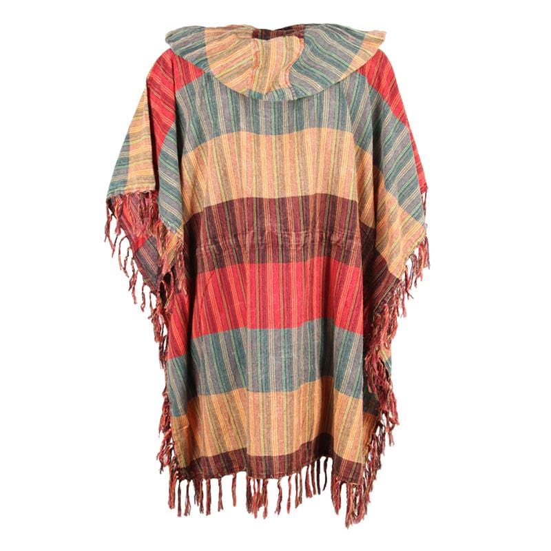 Colour Block Poncho