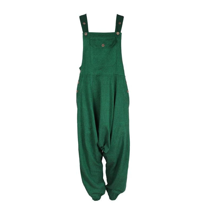 Plain Cotton Harem Dungarees