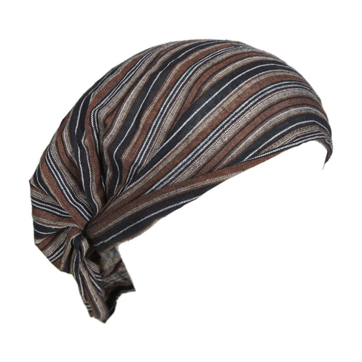 Men's Striped Cotton Bandana Headband