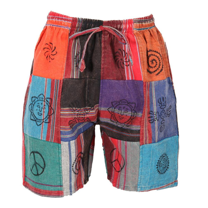 Cotton Patchwork Shorts