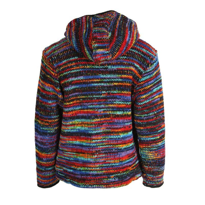 Wool Rainbow Knit Jacket..