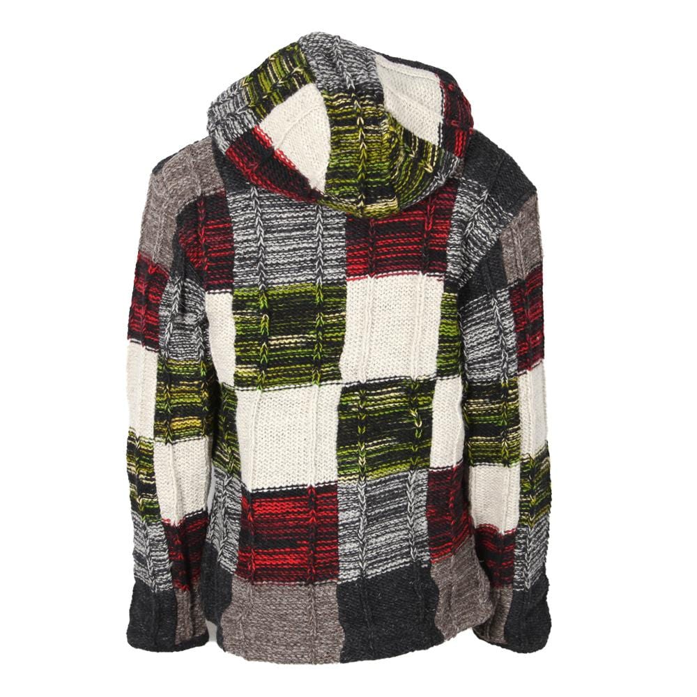 Woollen Patchwork Coat