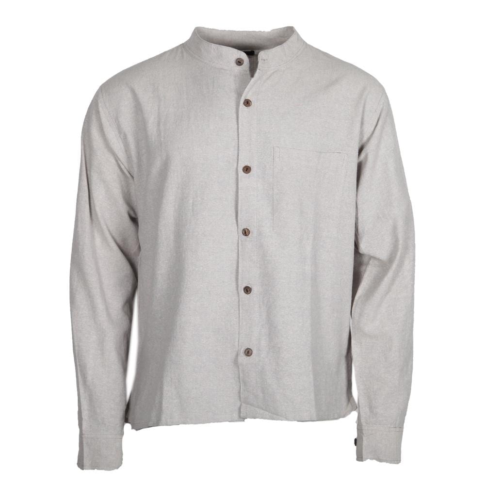 Hemp Mix Button Through Shirt..