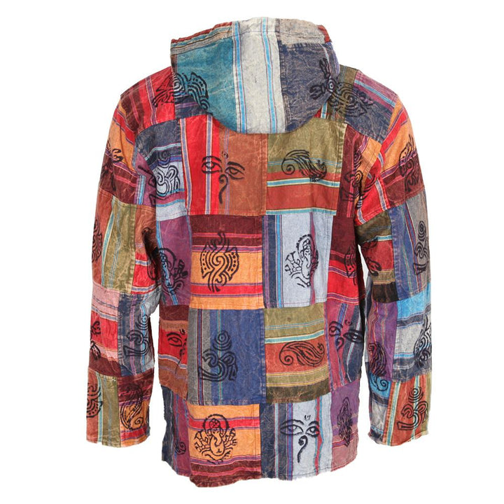 Heavy Cotton Patchwork Hoodie