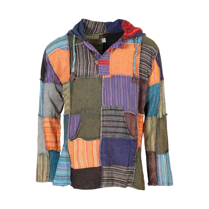 Lightweight Patchwork Hoodie