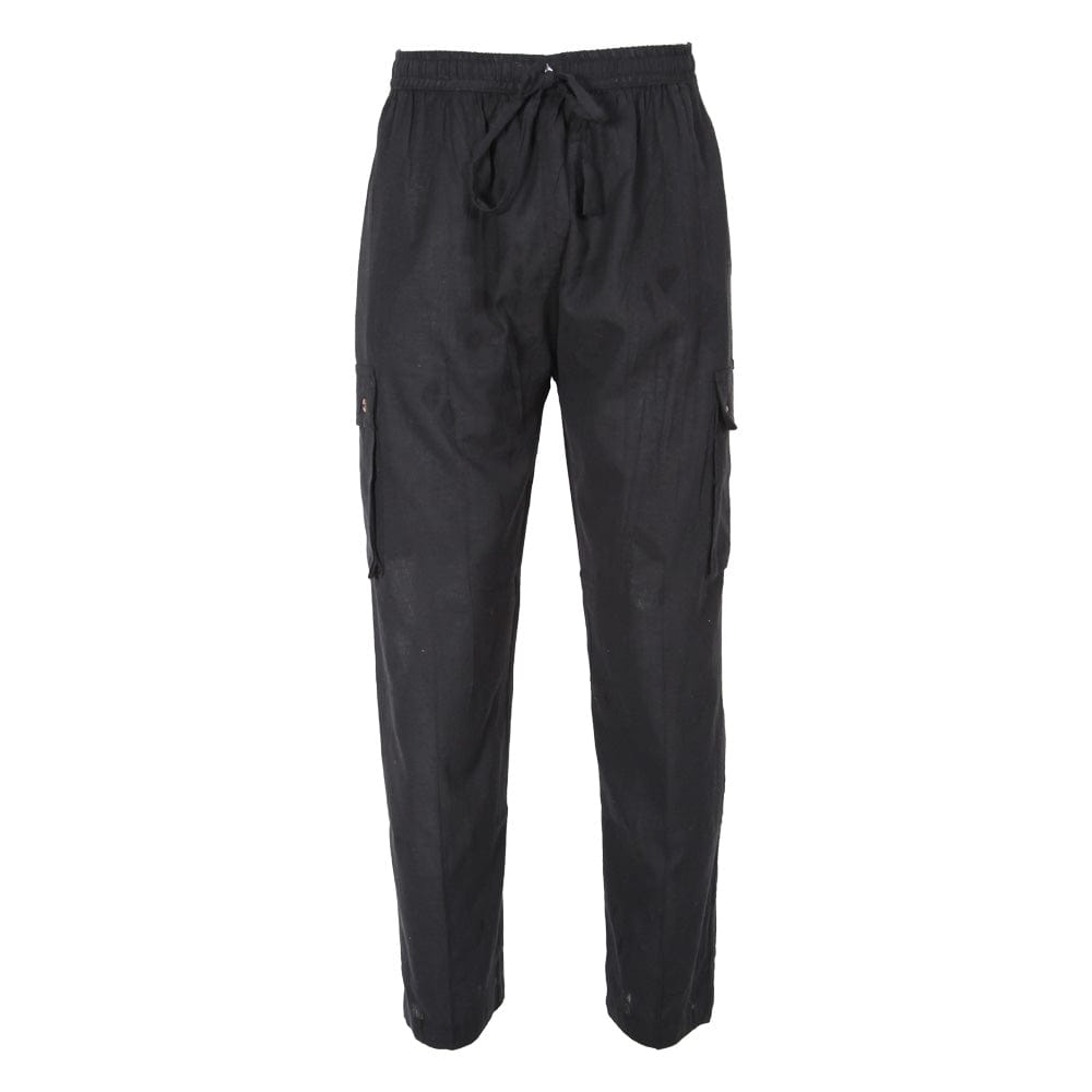 Plain Cotton Cargo Trousers