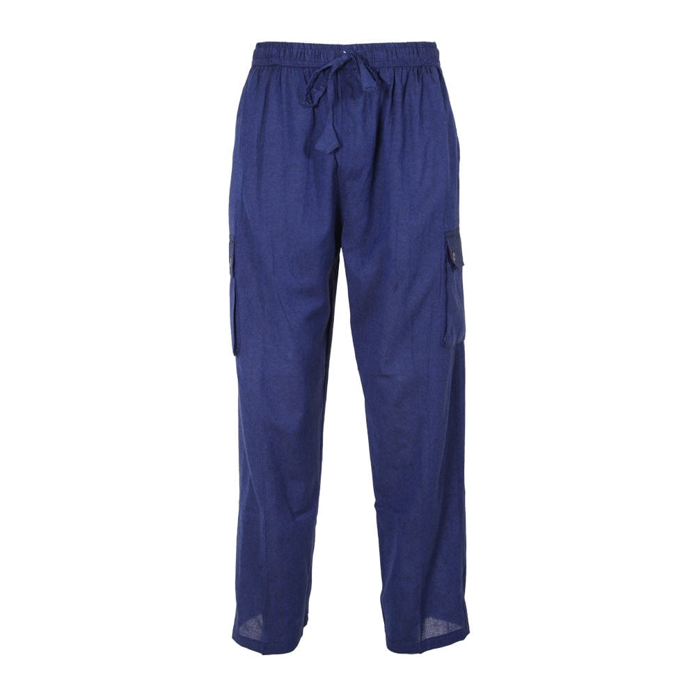 Plain Cotton Cargo Trousers