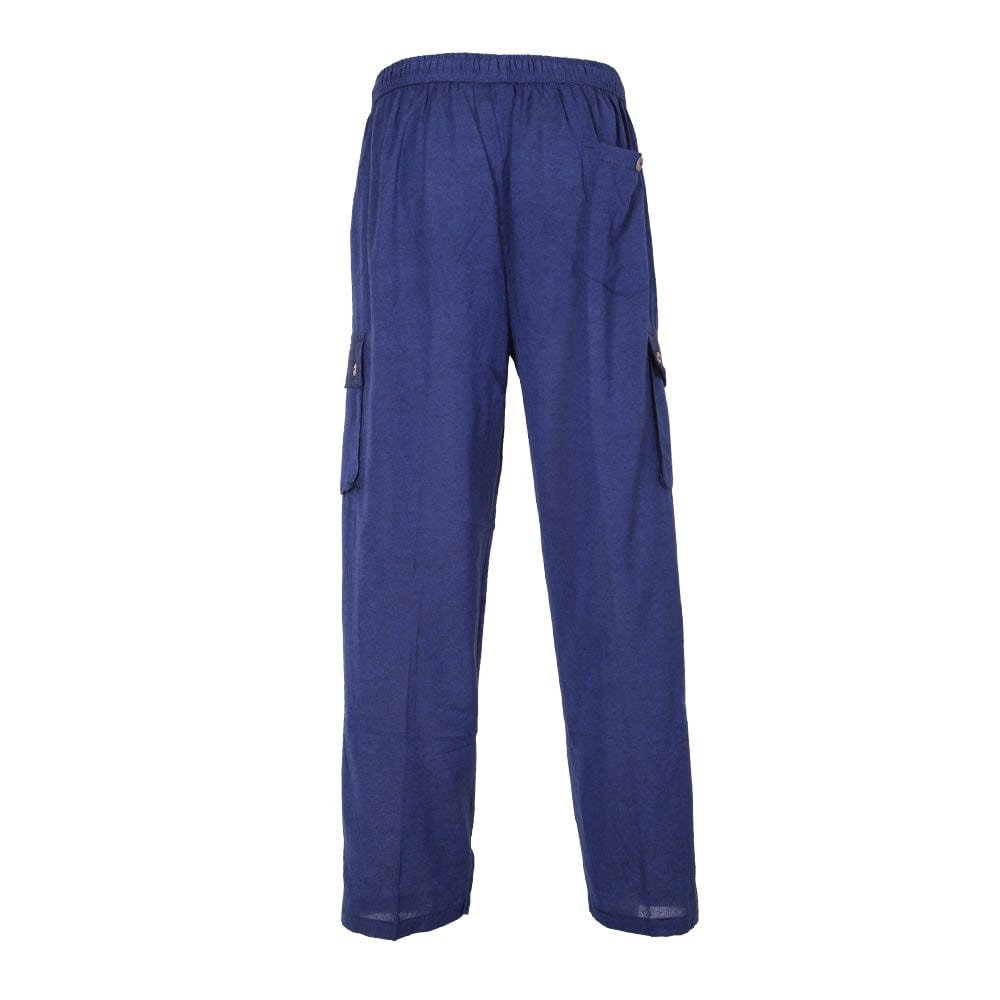 Plain Cotton Cargo Trousers