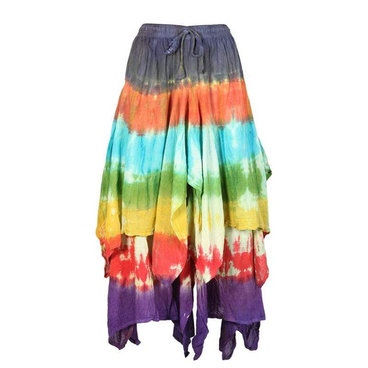 Tie-Dye Hanky Hem Skirt