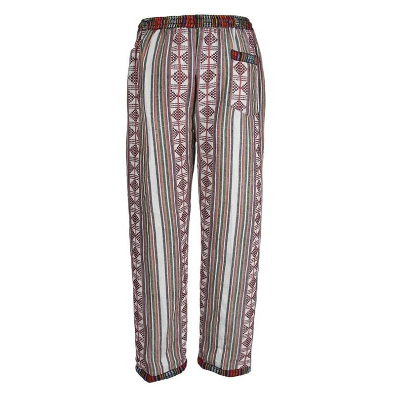 Colourful Patterned Fleece Lined Trousers