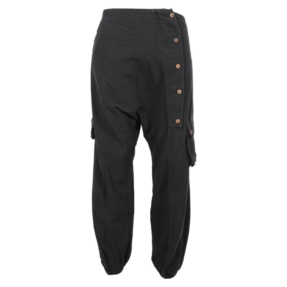 Asymmetric Hemp Mix Trousers