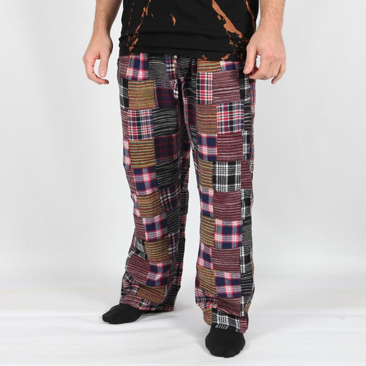 Brushed Cotton Patchwork Trousers..