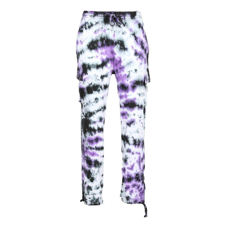 Tie Dye Cargo Trousers With Pockets..