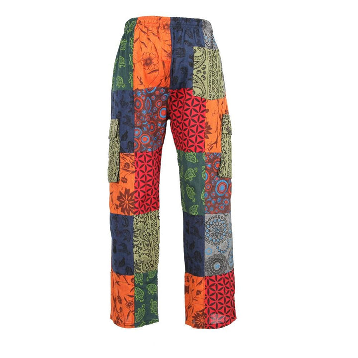 Screen Print Patchwork Trousers