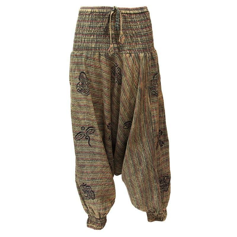 Acid Wash Drop Harem Pants..