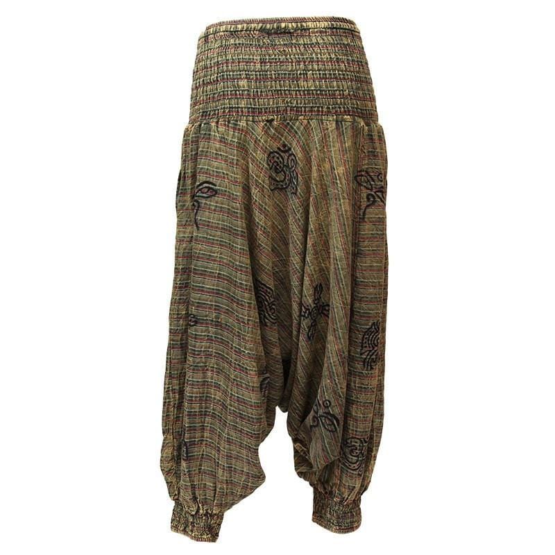 Acid Wash Drop Harem Pants..