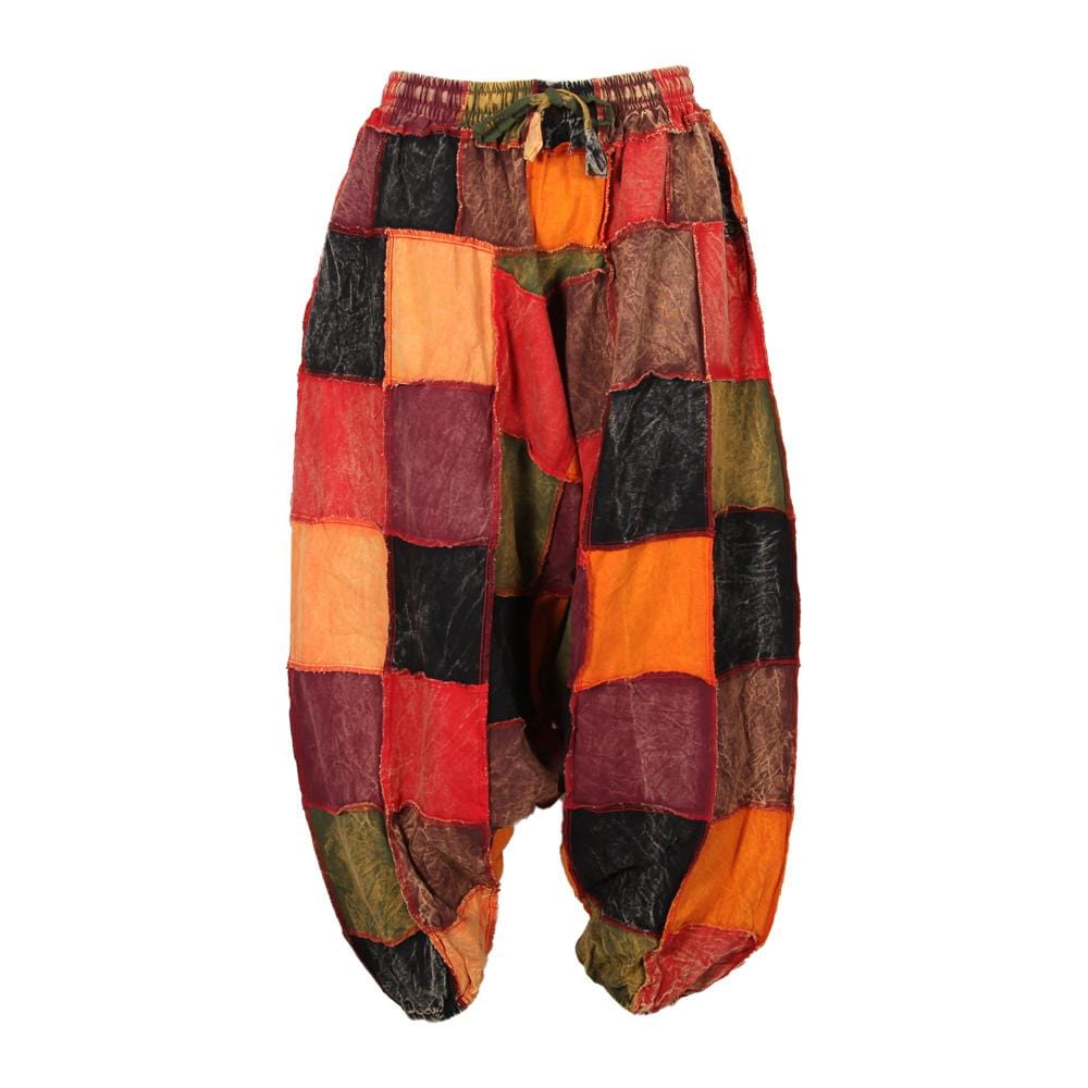 Grunge Patchwork Jogger Low Harem Pants