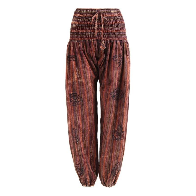 Men's Acid Wash Harem Trousers