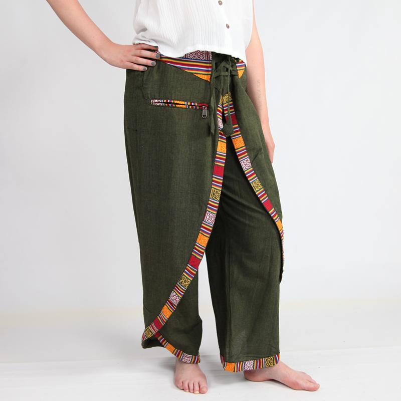 Hemp Wrap Around Trousers..