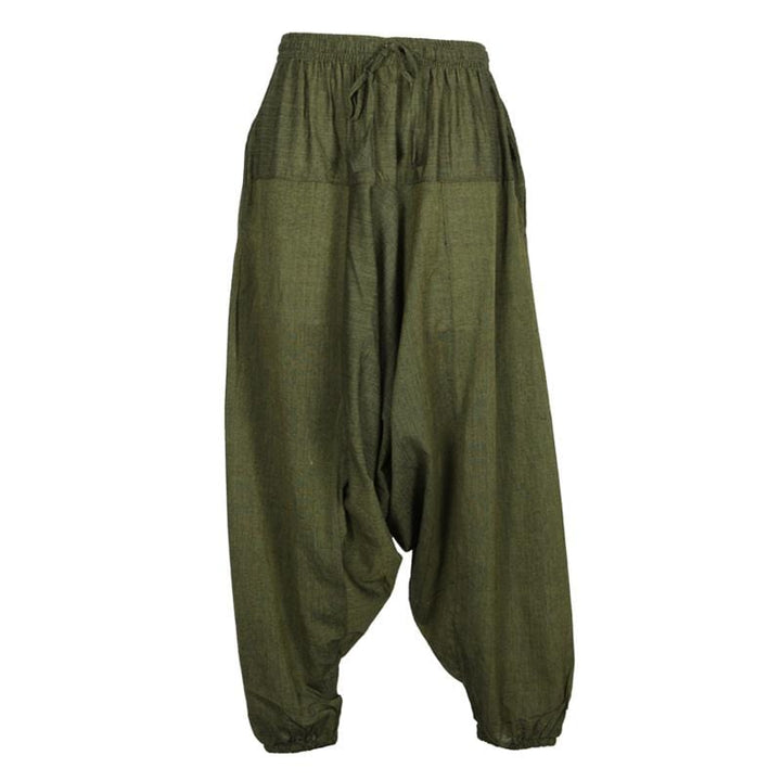 Low Cotton Jogger Harem Pants