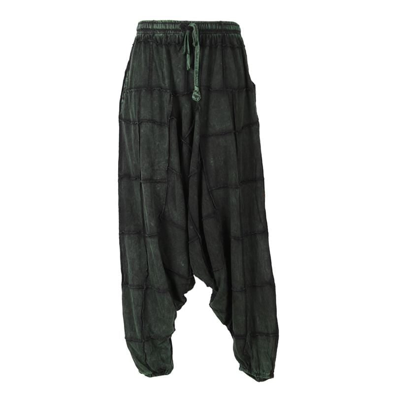 Soft Cotton Patchwork Harem Pants