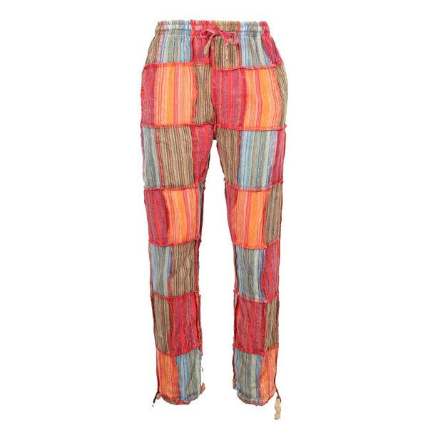 Shop Trendy Corduroy Patchwork Pants in Deep Lilac At Nolabels - Nolabels.in