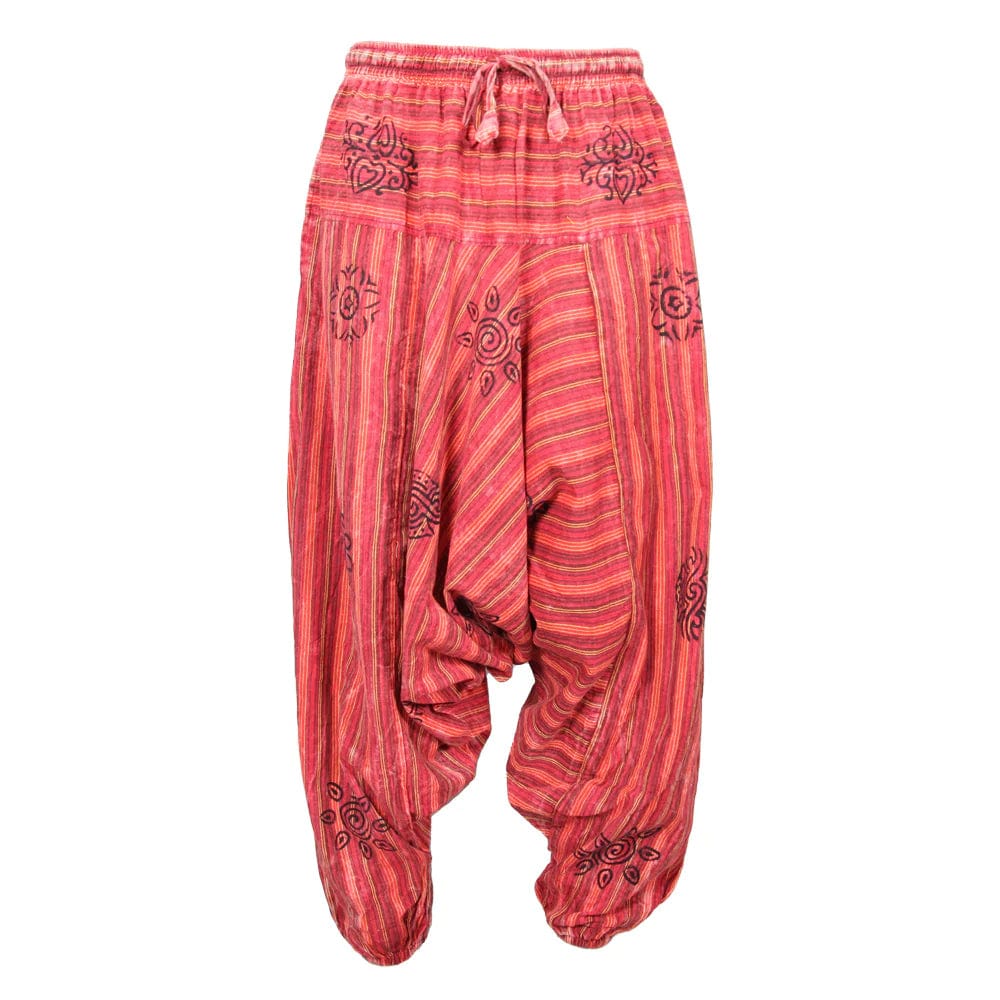 Men's Stonewashed Harem Pants