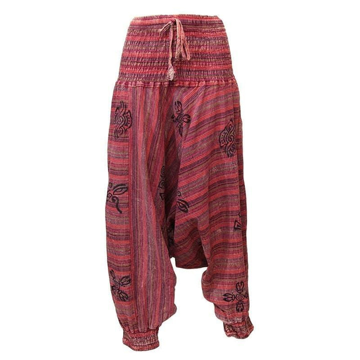 Men's Acid Wash Drop Harem Pants