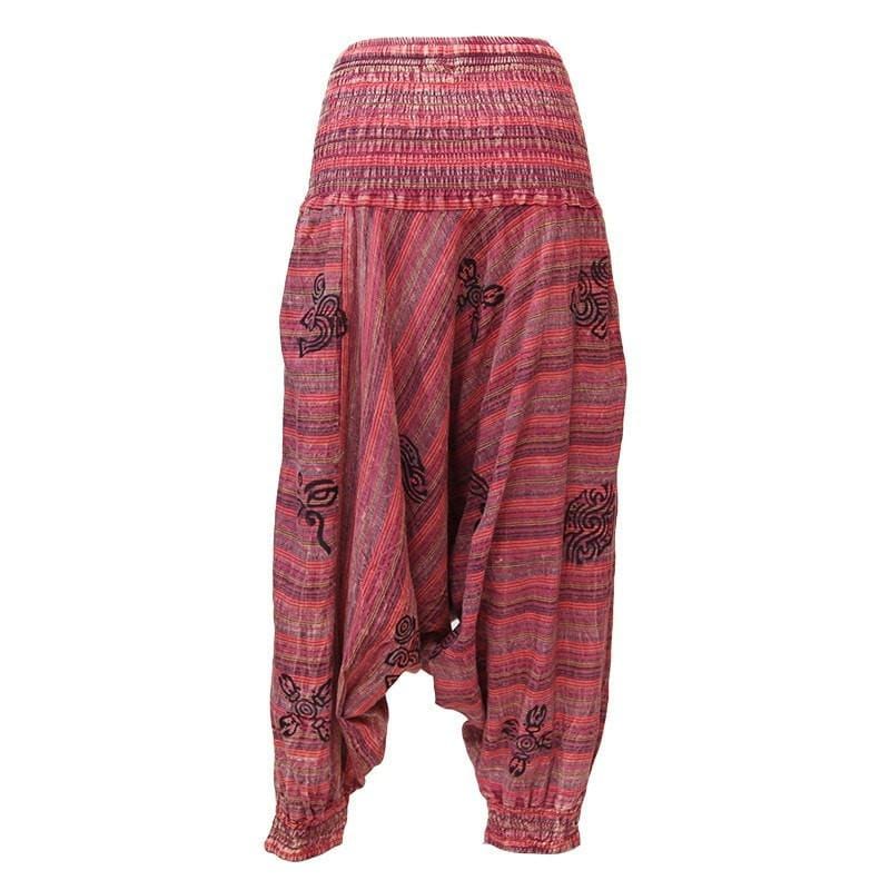 Men's Acid Wash Drop Harem Pants