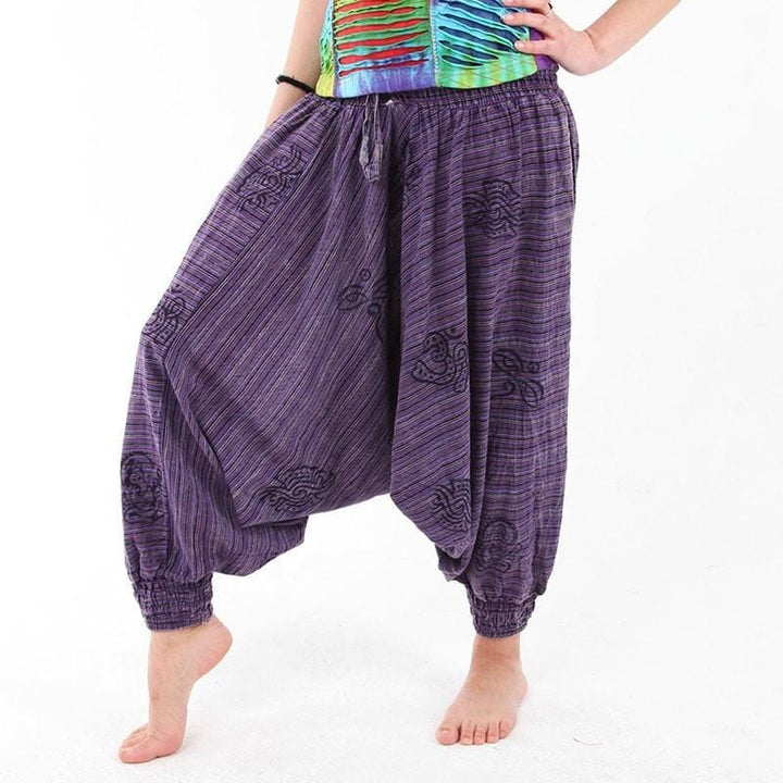 Acid Wash Drop Harem Pants..