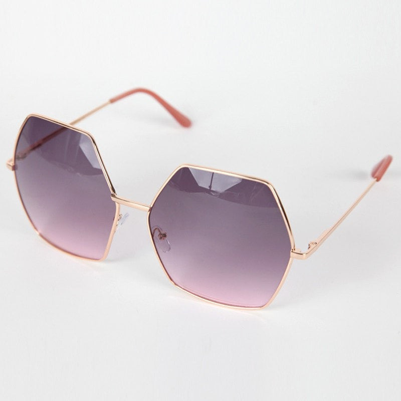 Oversized Hexagonal Sunglasses