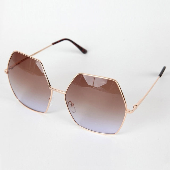 Oversized Hexagonal Sunglasses