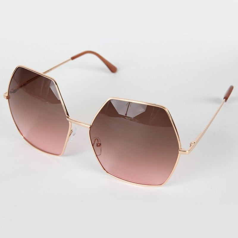 Oversized Hexagonal Sunglasses