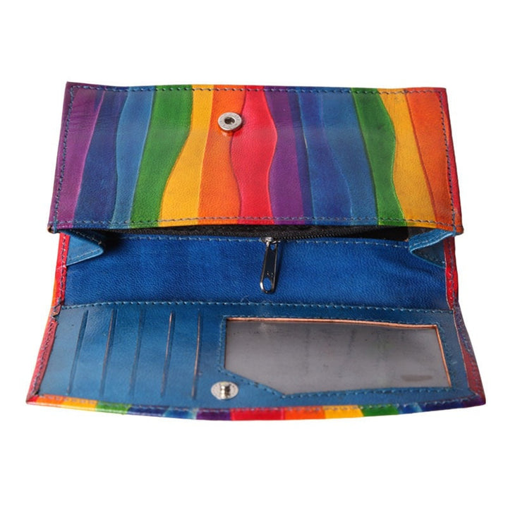 Rainbow Leather Purse