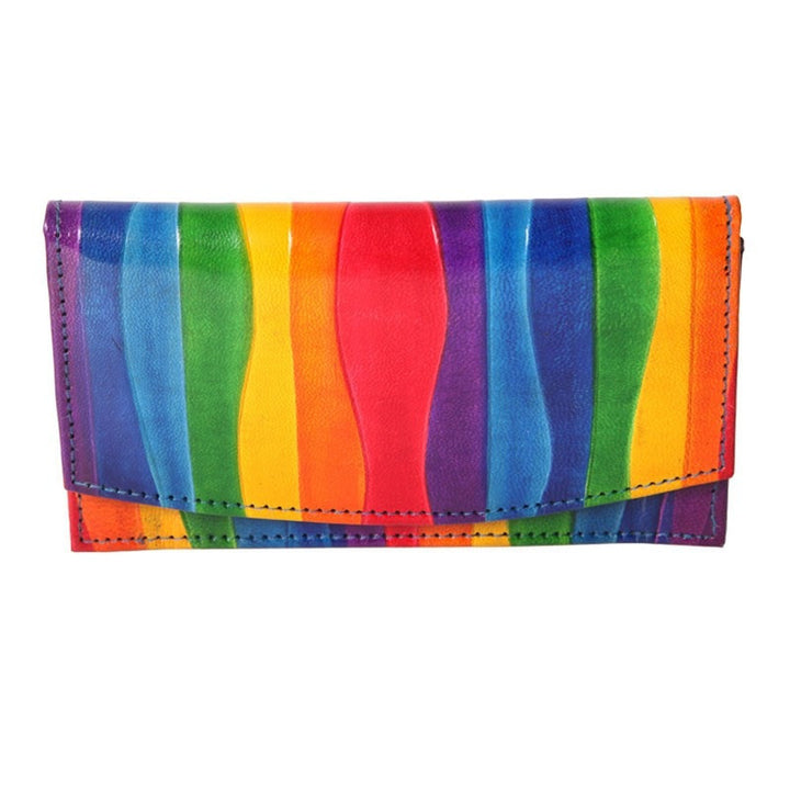 Rainbow Leather Purse