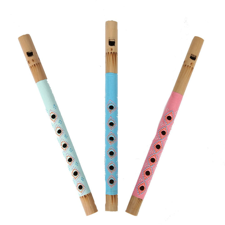 Pastel Coloured Bamboo Flutes