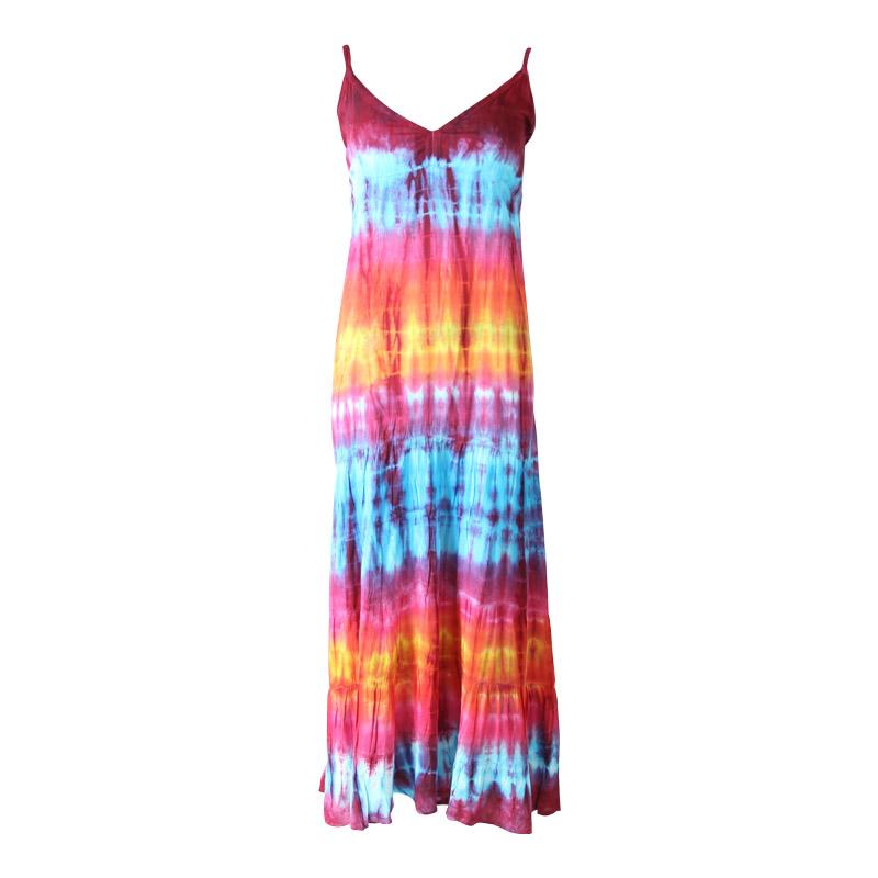 Tie Dye Summer Maxi Dress