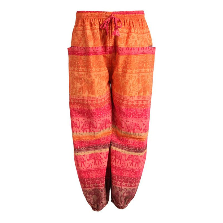 Men's Screen Printed Elephant Harem Joggers