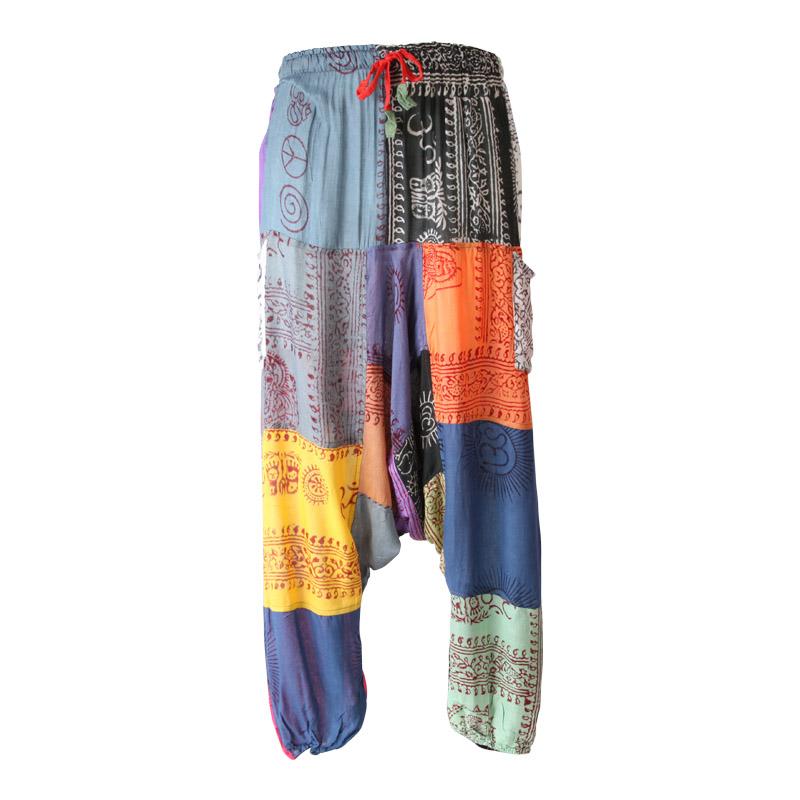 Men's Prayer Patchwork Harems