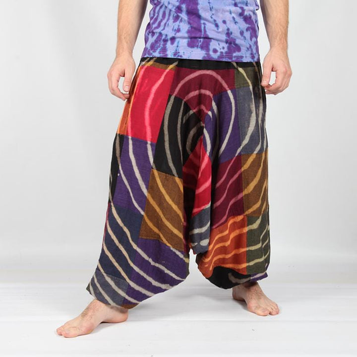 Men's Afghani Spiral Harem Pants