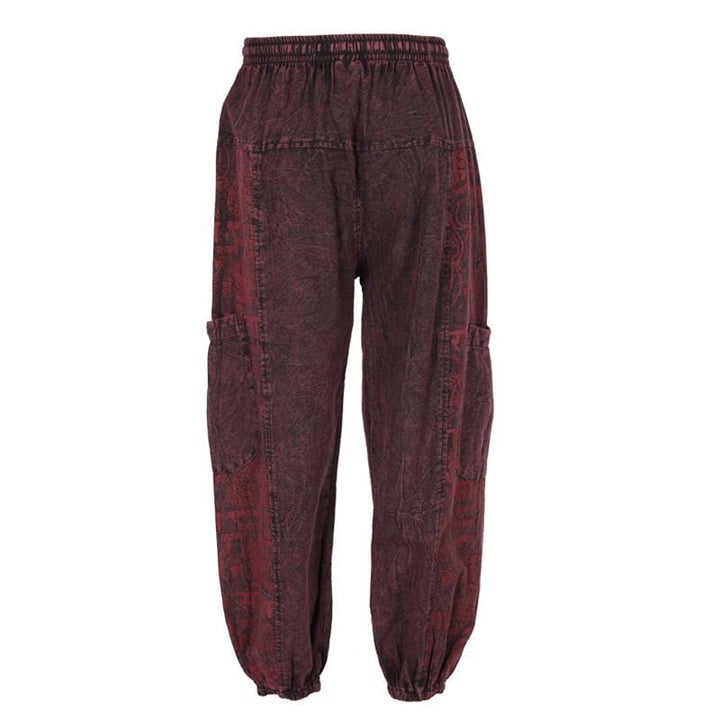 Men's Stone Washed Om Joggers